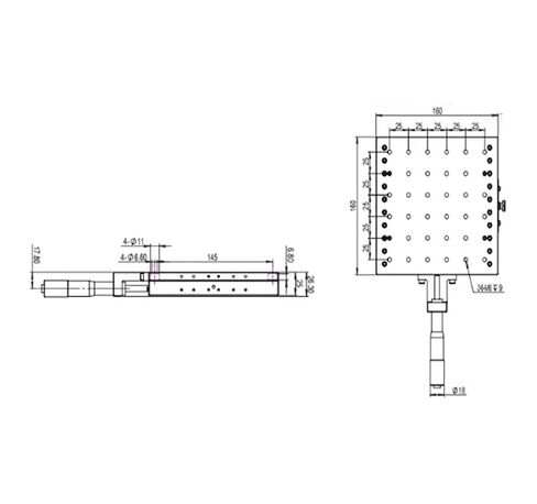 الدقة XY المرحلة LSD-160401CR-M6 دليل الموضع المركزي التعديل الدقيق الأصلي in Kuwait