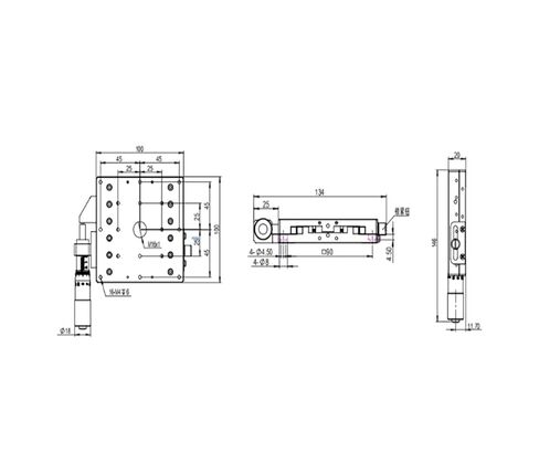 الدقة XY المرحلة LSD-100251L الوضع الأيسر دليل الضبط الدقيق الأصلي in Kuwait
