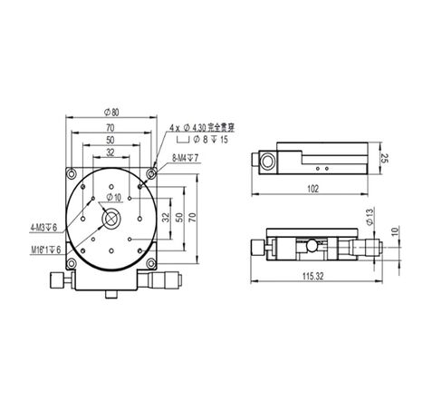 طاولة إمالة دوارة دقيقة LSD-SP-8010R منصة زاوية دقيقة أصلية in Kuwait