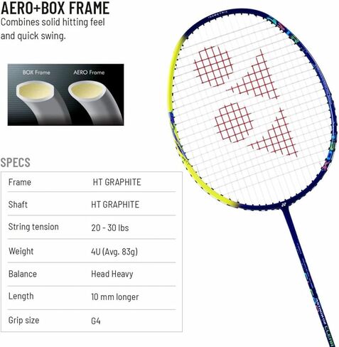 Yonex Astrox 02 Clear Strung Badminton Racquet, 4U4 - Royal Blue in Saudi Arabia