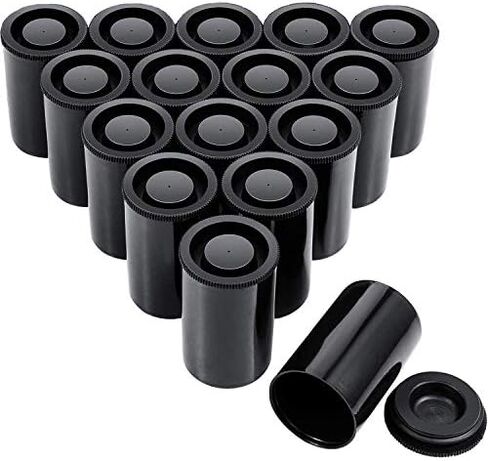 JOVITEC Clear 20 Pack Film Canisters with Caps, 35 mm Empty Camera Reel Storage Containers Case with Lids, Films Developing Processing Tube for Storing Films, Small Accessories in Saudi Arabia