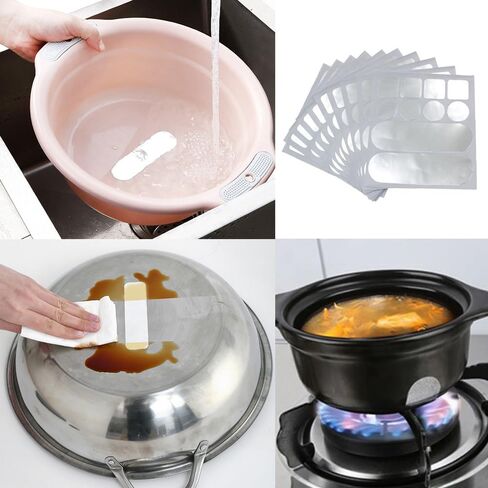 30 Sheet Aluminum Foil Duct Tape Seals Pre-Cut Silver Metal Adhesive Duct Patches for HVAC Ductwork Sealing Dryer Vent Exhaust Duct Hose Copper Tube Furnace Kitchen Cookware Pots Pans Skillet in Saudi Arabia