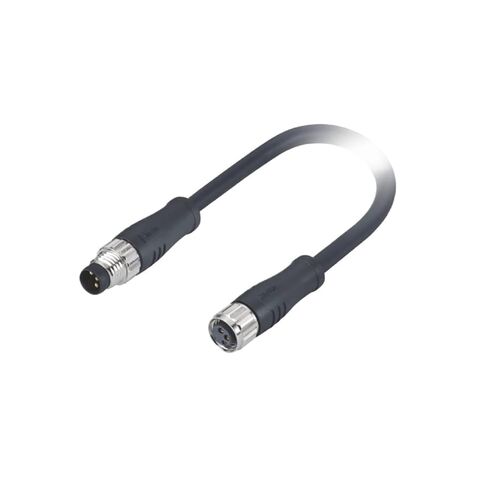 M8 Waterproof Connector 3pin A-Code Male + Female precast Aviation 1 Meter in Kuwait