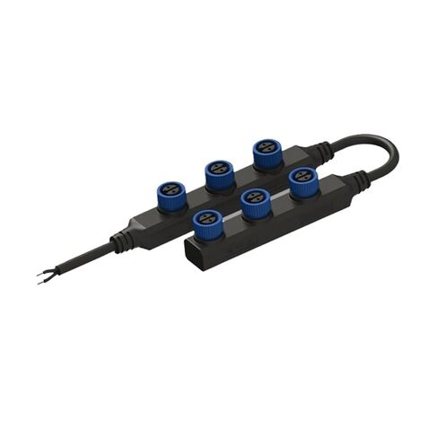 One-Out six-Way Output M15 Terminal Block 1-6 Waterproof Connector Waterproof Connector LED Street Light Male and Female Docking(DH-3PZ+DH-3PW) in Kuwait