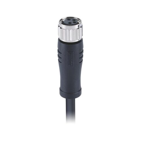 M8 Connector 4pin A-Code Female Straight Molded with Cable Aviation IP69K in Kuwait