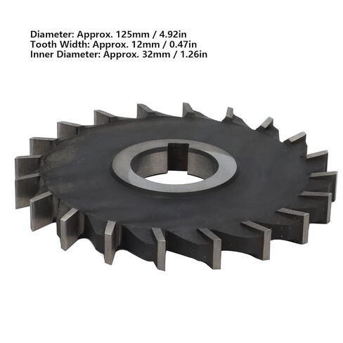 Involute Gear Cutters Disc Set, HSS Disk Shaped Milling Cutting Machine, 32mm Inner Bore, 125x12mm, Fine Punching for Smoothness Cutting, Smoothness Edges, Large Cut Out in Kuwait
