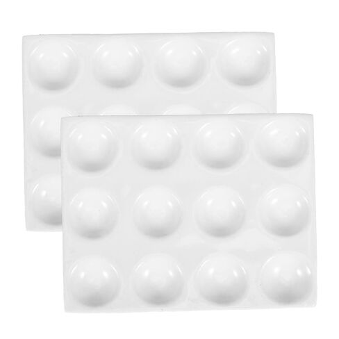 Gatuida 5pcs Ceramic Experiment Spot Plate Reaction Board Porcelain Plate for Laboratory Chemical Testing in Saudi Arabia