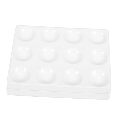 Gatuida 5pcs Ceramic Experiment Spot Plate Reaction Board Porcelain Plate for Laboratory Chemical Testing in Saudi Arabia
