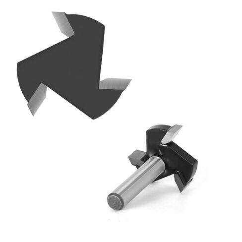 1pc Three-Blade t Shaped Milling Cutter Ergonomic Design for Woodworking Groove Processing and Solid Construction in Saudi Arabia