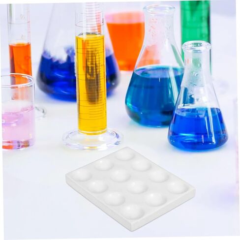Gatuida 12holes Lab Reaction Plate Porcelain Spot Reaction Board Ceramic Experiment Plate in Saudi Arabia