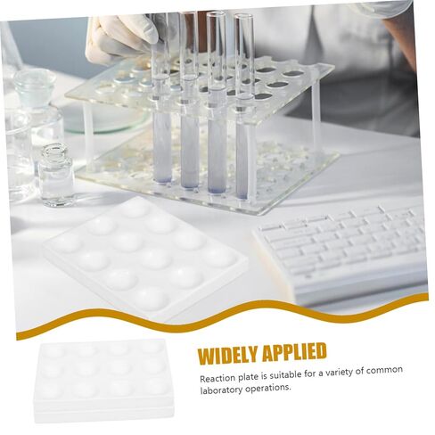 Gatuida 12holes Lab Reaction Plate Porcelain Spot Reaction Board Ceramic Experiment Plate in Saudi Arabia