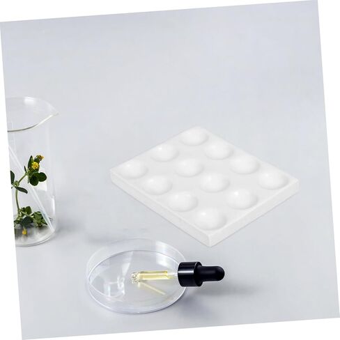 Gatuida 12holes Lab Reaction Plate Porcelain Spot Reaction Board Ceramic Experiment Plate in Saudi Arabia