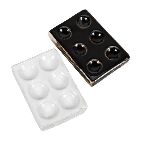 2pcs Ceramic Plate for Chemical Testing Porcelain Reaction Plate Lab Tool for Scientific Experiments Lightweight Design for Easy in Saudi Arabia