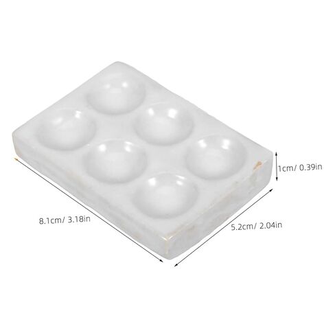 2pcs Ceramic Plate for Chemical Testing Porcelain Reaction Plate Lab Tool for Scientific Experiments Lightweight Design for Easy in Saudi Arabia