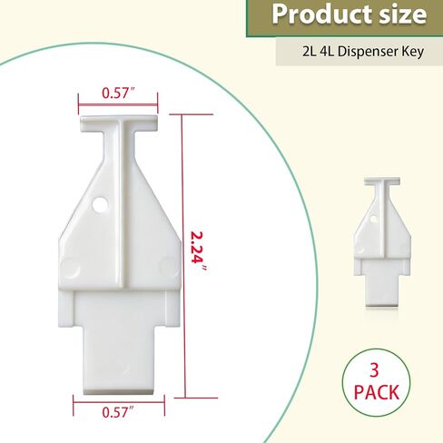 استبدال مفتاح موزع الصابون المتوافق مع موزعات Deb Stoko SC Johnson Cleanse شديدة التحمل 2L و4L 3PCS in Kuwait