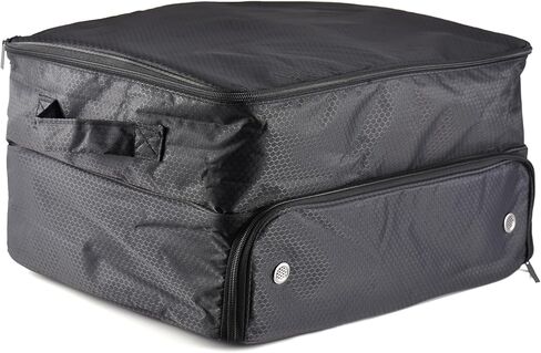 BAFOVY Golf Trunk Organizer, Multi Compartment Car Golf Storage Box with Removable Panel and Handles, for Balls Tees Shoes Up to Size 11 Accessories in Saudi Arabia