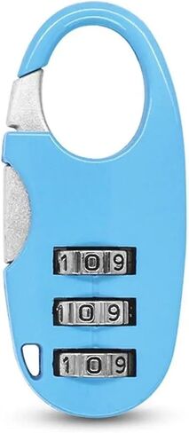 3 Digit Password Lock Cabinet Zipper Padlock Zinc Alloy Combination Portable 1Pcs(10) in Saudi Arabia