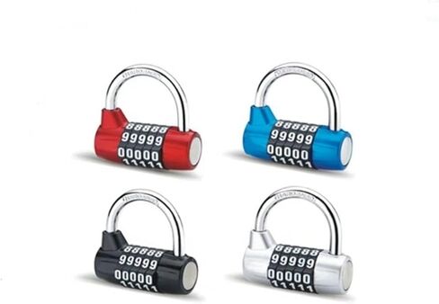 Heavy Duty 5 Digit Suitcase Password Lock Combination Padlock 1Pcs(5-Digit Lock Black) in Saudi Arabia