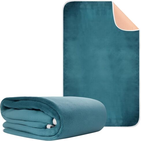 Washable Underpads Reusable Waterproof Protective Bed Pads for Couch Sofa Floor 31.5" x47" Super Absorbency Incontinence Bedwetting Nursing Pads Blue Mattress for Adults Kids Elderly Pets 1 Pack in Kuwait