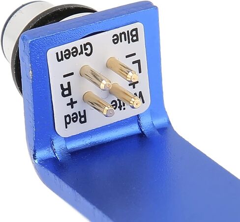 Hilitand Universal Phonograph Head Shell,Phonograph Turntable Headshell,Aluminum Alloy Headshell Cartridge Keeper, Stand Stand,for Record Players (Blue) in Kuwait