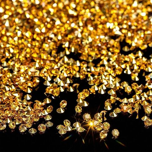 FUTUREPLUSX 10000 PCS Mini Clear Diamonds, 4.5mm Acrylic Crystal Diamond Fillers Wedding Confetti Table Decor in Kuwait