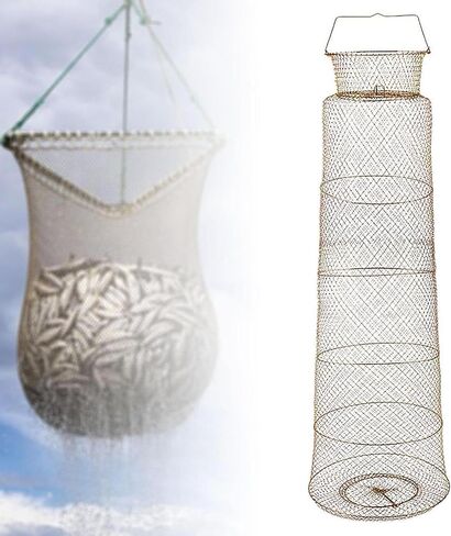 ing Net Cage ing Basket Versatile Catcher Portable for Lobsters Equipment, Length 1.3m Dia 40cm in Saudi Arabia