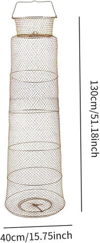 ing Net Cage ing Basket Versatile Catcher Portable for Lobsters Equipment, Length 1.3m Dia 40cm in Saudi Arabia
