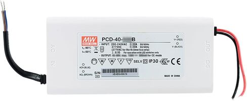 Mean Well PCD 25W 350mA LED Driver PCD-25-350A AC Single Output Constant Current Switching Power Supply Converter Transformer with IP42 PFC Dimming in Saudi Arabia