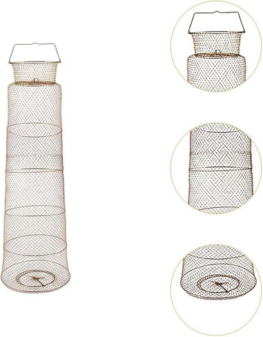 ing Net Cage ing Basket Versatile Catcher Portable for Lobsters Equipment, Length 1.5m Dia 45cm in Saudi Arabia