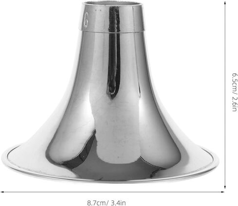 Thickened Suona Horn Bowl Replacement Part Silver-plated Metal Suona Sound Amplifier Accessory for Small G Key Folk Instrument in Kuwait