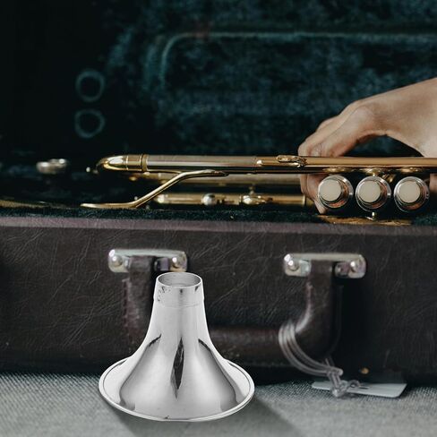 Thickened Suona Horn Bowl Replacement Part Silver-plated Metal Suona Sound Amplifier Accessory for Small G Key Folk Instrument in Kuwait