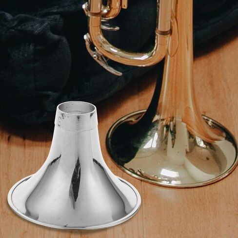 Thickened Suona Horn Bowl Replacement Part Silver-plated Metal Suona Sound Amplifier Accessory for Small G Key Folk Instrument in Kuwait