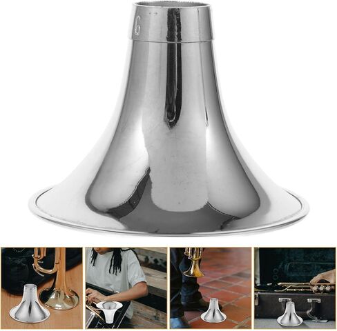 Thickened Suona Horn Bowl Replacement Part Silver-plated Metal Suona Sound Amplifier Accessory for Small G Key Folk Instrument in Kuwait