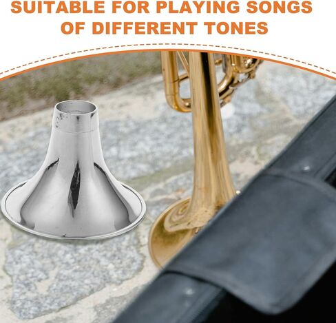 Thickened Suona Horn Bowl Replacement Part Silver-plated Metal Suona Sound Amplifier Accessory for Small G Key Folk Instrument in Kuwait
