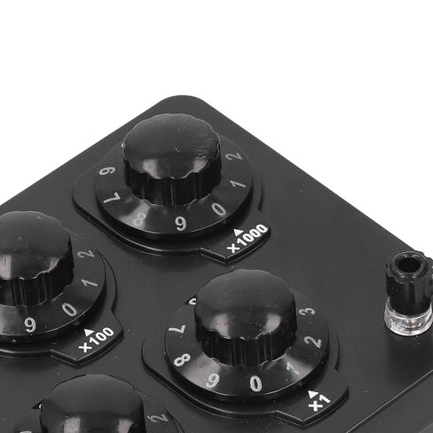 صندوق متغير، صندوق استبدال مقاوم 0‑9999.9 أوم أوم، صندوق عقد بسيط لمقاوم قابل للتعديل لتجارب المدارس التعليمية البدنية والمعدات الكهربائية in Kuwait