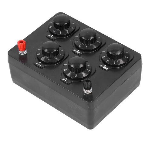 صندوق متغير، صندوق استبدال مقاوم 0‑9999.9 أوم أوم، صندوق عقد بسيط لمقاوم قابل للتعديل لتجارب المدارس التعليمية البدنية والمعدات الكهربائية in Kuwait