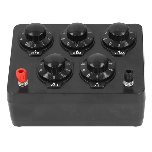 صندوق متغير، صندوق استبدال مقاوم 0‑9999.9 أوم أوم، صندوق عقد بسيط لمقاوم قابل للتعديل لتجارب المدارس التعليمية البدنية والمعدات الكهربائية in Kuwait