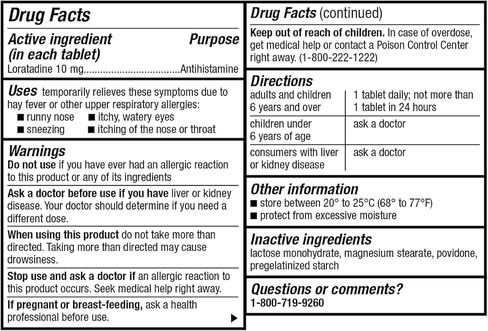 GoodSense Allergy Relief Loratadine Tablets 10 mg, Antihistamine, Allergy Medicine for 24 Hour Allergy Relief in Kuwait