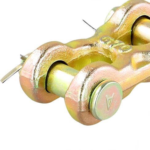 8 Pack 3/8 Inch Twin Clevis Link, Zinc Plated G70 Forged Chain Repair Connectors for Truck Trailer Safety Chains, 6600 lbs Working Load Limit in Saudi Arabia