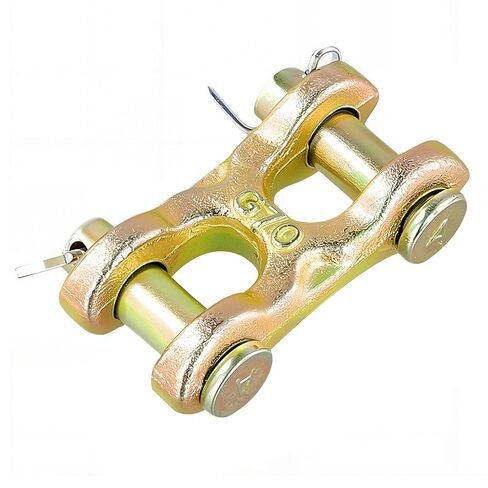 8 Pack 3/8 Inch Twin Clevis Link, Zinc Plated G70 Forged Chain Repair Connectors for Truck Trailer Safety Chains, 6600 lbs Working Load Limit in Saudi Arabia