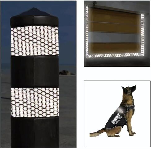 3 inch White Reflective Tape, Heavy Duty Strong Adhesive Hazard Caution Safety Warning Conspicuity Tape for Trailer, 3" x 30ft in Kuwait