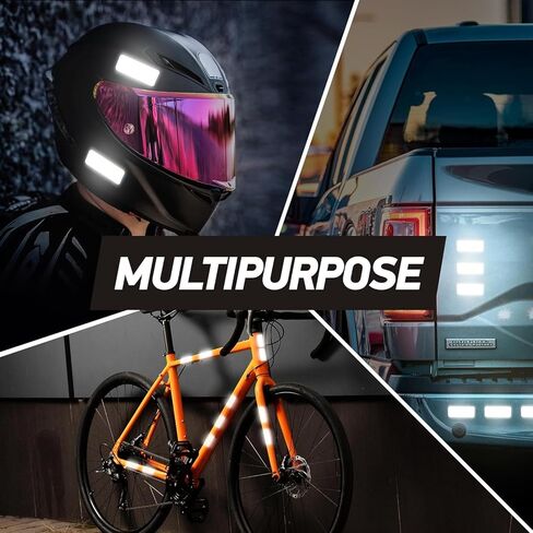 3 inch White Reflective Tape, Heavy Duty Strong Adhesive Hazard Caution Safety Warning Conspicuity Tape for Trailer, 3" x 30ft in Kuwait