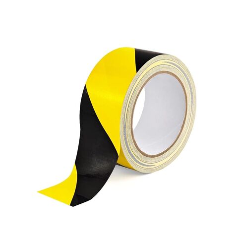 Black and Yellow Warning Tape Hazard Safety Tape for Floor,Construction,Gym,Outdoor,Pavement Marking,Parking,Warehouse,Mini Caution in Saudi Arabia