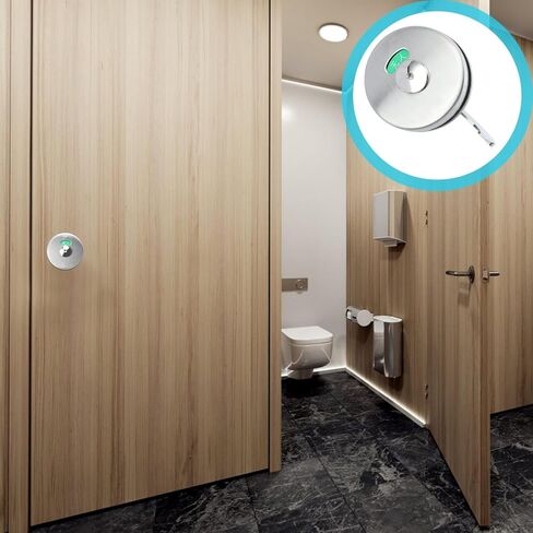 Stainless Steel Toilet Partition Indicator Lock with Red Green Vacancy Display, Public Bathroom Door Latch for Privacy and Occupied Status in Saudi Arabia