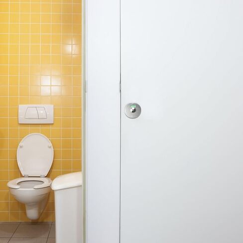 Stainless Steel Toilet Partition Door Lock Red Green Occupied Vacancy Indicator Public Toilet Privacy Indicator Lock for Restroom Stalls in Saudi Arabia