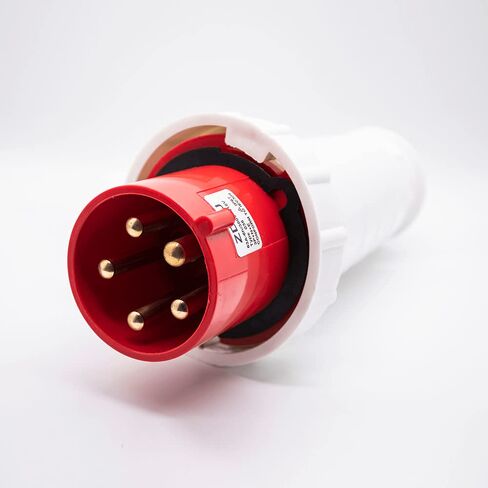 Industrial Connector Plug 5P 63A 380V-415V 3P+E+N 6h IP67 in Kuwait
