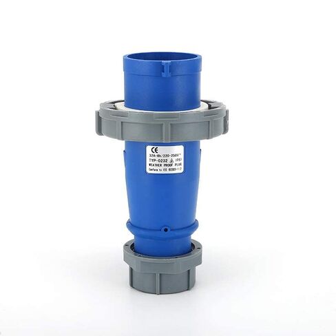 Waterproof Industrial Connector Plug 3Pin 32A 220V-250V 2P+E IP67 in Kuwait