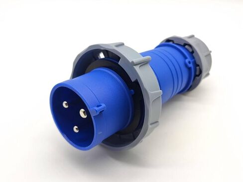 Waterproof Industrial Connector Plug 3Pin 32A 220V-250V 2P+E IP67 in Kuwait