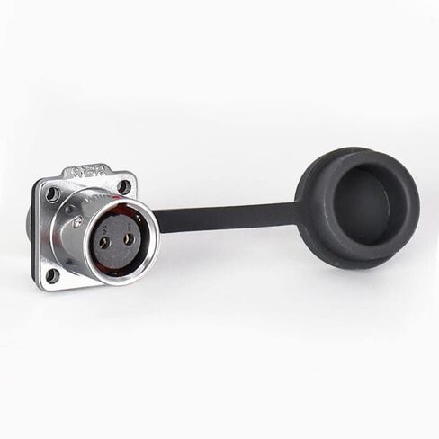 SF12-2 Pin Plug+Socket Waterproof 4-Hole Flange Industrial Metal Aviation Circular Quick Push-Pull in Kuwait