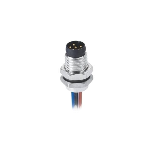M8 Waterproof Board-end Connector A-Type Male Rear Lock Welding with Wire Type 5 8PIN Optional(6 coreA Type Fool Proof bit) in Saudi Arabia